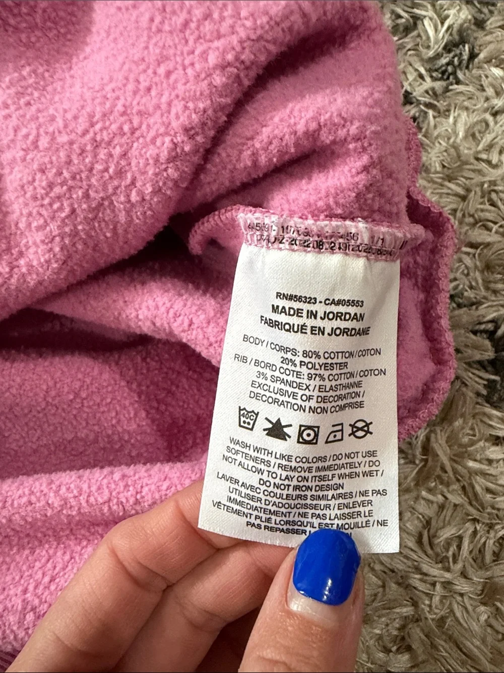 Pink Nike Crew Neck Sweater YL